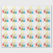 Elegante moderne dazie bloem cadeaupapier (Vlak)