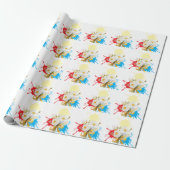 Elegante moderne dazie bloem cadeaupapier (Uitgerold)