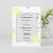 Elegante moderne dazie bloem kaart (Staand voorkant)