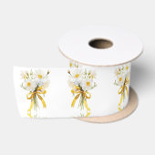 Elegante moderne dazie bloem satijnen lint (Spoel)