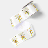 Elegante moderne dazie bloem satijnen lint (Achterkant)