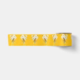 Elegante moderne dazie bloem satijnen lint