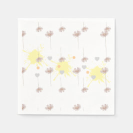 Elegante moderne dazie bloem servet