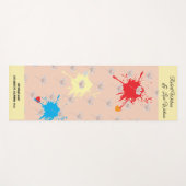 Elegante moderne dazie bloem yogamat (Voorkant (horizontaal))
