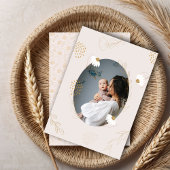 Elegante moderne delicate bloemen Moederdagkaart Kaart