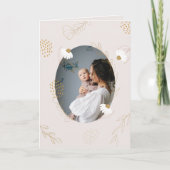 Elegante moderne delicate bloemkaart voor Moederda Kaart (Voorkant)