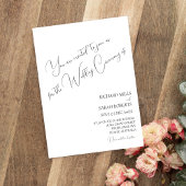 Elegante Moderne Douane Eenvoudige Fotohuwelijk Kaart