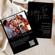 Elegante Moderne Douane Eenvoudige Fotohuwelijk