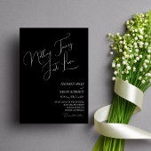 Elegante Moderne Douane Eenvoudige Fotohuwelijk Kaart