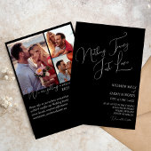 Elegante Moderne Douane Eenvoudige Fotohuwelijk Kaart