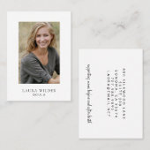 Elegante moderne Doula foto Visitekaartje (Voorkant / Achterkant)