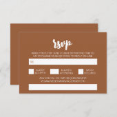 Elegante Moderne Eenvoudige Boho Huwelijk QR Code Informatiekaartje (Voorkant / Achterkant)