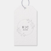 Elegante moderne eenvoudige bruiloft cadeaulabel