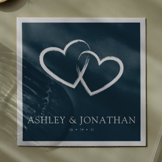 Elegante moderne eenvoudige elementen bruiloft coc servet