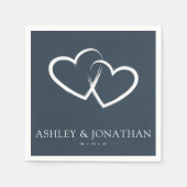 Elegante moderne eenvoudige elementen bruiloft coc servet (Voorkant)