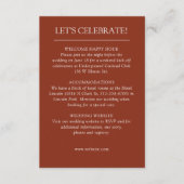 Elegante moderne eenvoudige elementen bruiloft informatiekaartje (Voorkant)