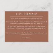 Elegante moderne eenvoudige elementen bruiloft informatiekaartje (Voorkant)