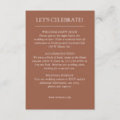 Elegante moderne eenvoudige elementen bruiloft informatiekaartje (Voorkant)