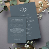 Elegante moderne eenvoudige elementen bruiloft informatiekaartje