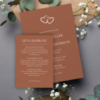 Elegante moderne eenvoudige elementen bruiloft