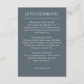 Elegante moderne eenvoudige elementen bruiloft informatiekaartje (Voorkant)