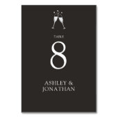 Elegante moderne eenvoudige elementen bruiloft kaart (Voorkant)