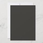 Elegante moderne eenvoudige elementen bruiloft kaart (Achterkant)