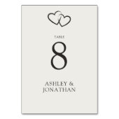 Elegante moderne eenvoudige elementen bruiloft kaart (Achterkant)