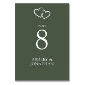 Elegante moderne eenvoudige elementen bruiloft kaart (Achterkant)