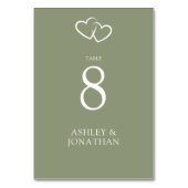 Elegante moderne eenvoudige elementen bruiloft kaart (Achterkant)