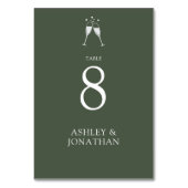 Elegante moderne eenvoudige elementen bruiloft kaart (Voorkant)