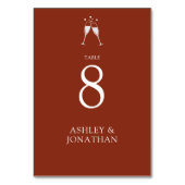 Elegante moderne eenvoudige elementen bruiloft kaart (Voorkant)