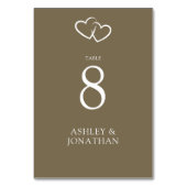 Elegante moderne eenvoudige elementen bruiloft kaart (Achterkant)