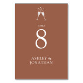 Elegante moderne eenvoudige elementen bruiloft kaart (Achterkant)