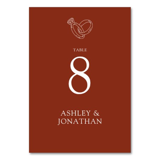 Elegante moderne eenvoudige elementen bruiloft kaart (Voorkant)