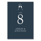 Elegante moderne eenvoudige elementen bruiloft kaart (Achterkant)