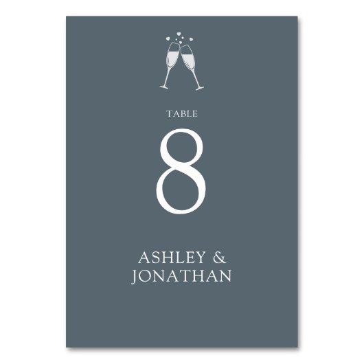 Elegante moderne eenvoudige elementen bruiloft kaart (Voorkant)