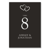 Elegante moderne eenvoudige elementen bruiloft kaart (Achterkant)