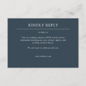 Elegante moderne eenvoudige elementen bruiloft RSVP kaartje (Voorkant)