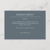 Elegante moderne eenvoudige elementen bruiloft RSVP kaartje (Voorkant)
