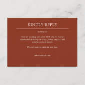 Elegante moderne eenvoudige elementen bruiloft RSVP kaartje (Voorkant)