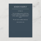 Elegante moderne eenvoudige elementen bruiloft RSVP kaartje (Voorkant)