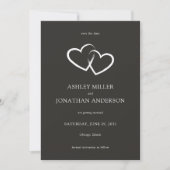 Elegante moderne eenvoudige elementen bruiloft save the date (Voorkant)