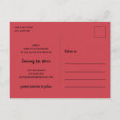 Elegante Moderne Eenvoudige Foto Bruiloft Save the Aankondigingskaart (Achterkant)