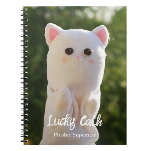 Elegante moderne eenvoudige gepersonaliseerde foto notitieboek (Voorkant)