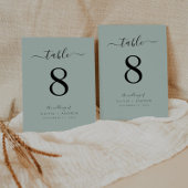 Elegante Moderne Eenvoudige Lichtgroene Kleur Trou Kaart