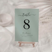 Elegante Moderne Eenvoudige Lichtgroene Kleur Trou Kaart