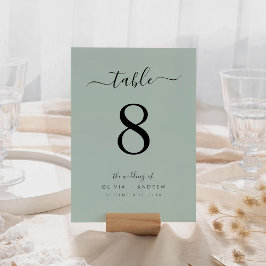 Elegante Moderne Eenvoudige Lichtgroene Kleur Trou Kaart