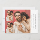 Elegante MODERNE EENVOUDIGE MINIMALISTISCHE Fotoco Save The Date (Achterkant)