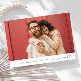 Elegante MODERNE EENVOUDIGE MINIMALISTISCHE Fotoco Save The Date